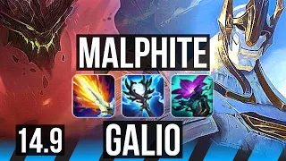 MALPHITE vs GALIO (MID) | Comeback, 36k DMG | NA Master | 14.9