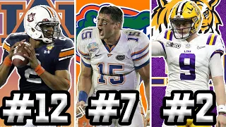 RANKING THE LAST 20 CFB NATIONAL CHAMPIONS
