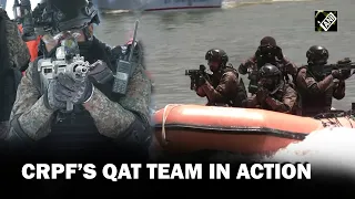 CRPF’s QAT Team conducts joint drill in Dal Lake ahead of G20 meetings in Srinagar