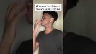 When your mom learns a new whooping technique 😂#shorts