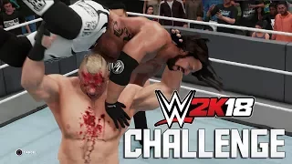 Brock Lesnar vs AJ Styles CARRY MOVES ONLY Survivor Series 2017 Challenge - WWE 2K18 Challenge