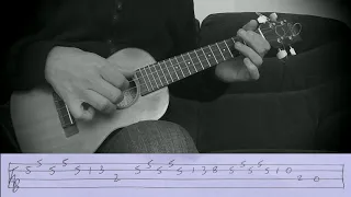 The Good The Bad and the Ugly Fingerstyle Ukulele Tutorial with tab