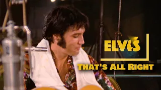 ELVIS PRESLEY - That's All Right   (Rehearsal 1970) 4K