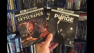 Skyscraper / The First Purge 4K BLU RAY REVIEW + Unboxing