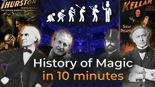 History of Magic and Magicians in 10 Minutes. The Greatest Magicians in history.