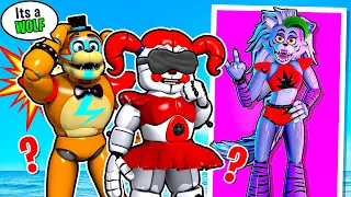 GUESS THE FNAF CHARACTER But Blindfolded With Circus Baby