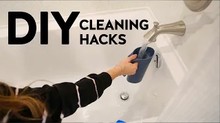 CLEANING HACKS with DIY CLEANERS!