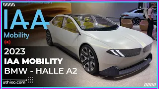 BMW in Halle A2 | IAA Mobility 2023 Munich, neuer 5er und i7 Protection (Werkspanzerung) Neue Klasse