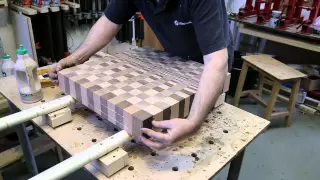 A large custom 3D end grain cutting board #8