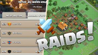 J'ATTAQUE AVEC TOUT MES COMPTES EN RAID DE CAPITALE (Clash of Clans)