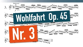 Franz Wohlfahrt - 60 Studies Op. 45 - Nr. 3