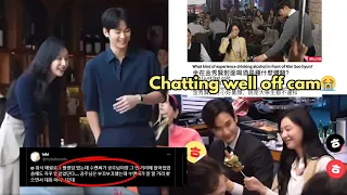 SOOHYUN & JIWON ATTENDING QOT WRAP UP PARTY!!? How he is an introvert, but keeps talking to Jiwon😭