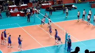 Men's Volleyball: Russia VS. Brazil Warm Up - 2012 London Olympics