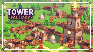 Este JUEGO PROMETE y MUCHO - Tower Factory Gameplay Español