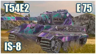 T54E2, E 75 & IS-8 • WoT Blitz Gameplay