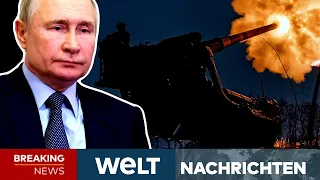 PUTINS KRIEG: "Russen fliegen Angriffe in drei Wellen!" Heftige Attacken im Osten I WELT Newsstream