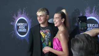 Anwar Hadid and Dua Lipa Red Carpet Fashion I AMAs 2019