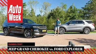 Ford Explorer vs. Jeep Grand Cherokee - AutoWeek Dubbeltest