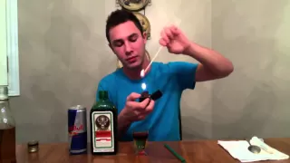 How to make a flaming Jagerbomb