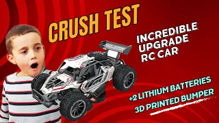 Upgrading RC car with a new 3D-Printed Bumper and 2 Lithium Batteries