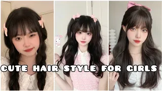 Cute hair style for girls 🌺