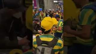 The madness of the Brazilian fans in Qatar 😍🔥