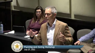 Planning and Zoning Workshop - July 28, 2022