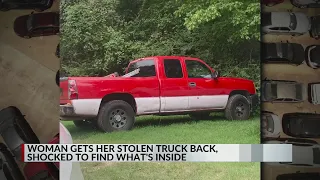 Woman gets stolen truck back, shocked to find what's inside