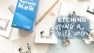 Tetrapak printing: etching using a milk carton