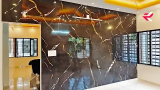 Latest Marble Wall Painting || Venetian plaster || Italian stucco