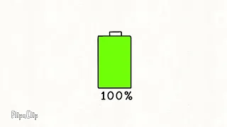 battery low change to overcharging || infinity % || #animation #flipaclip #battery #overcharging