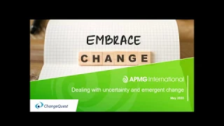 Webinar | Dealing with uncertainty and emergent change