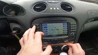 How to Manually Tune Radio Station in Mercedes SL55 R230 ( 2001 – 2008 ) | Adjust Radio Station