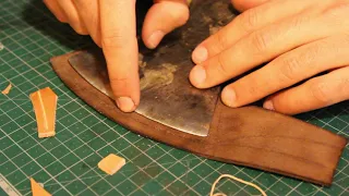 How to make an AXE LEATHER SHEATH DIY!!!! 🌲🌲