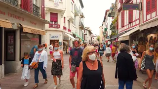 Saint-Jean-de-Luz, Walking in the French Basque Country 4k France | August 2021 | Binaural 3D sounds