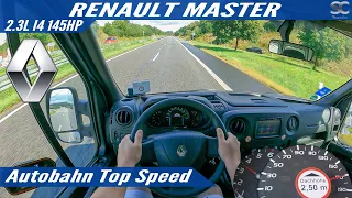 Renault Master 2.3L 145HP (2019) - Autobahn Top Speed Drive POV