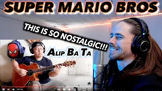 Alip Ba Ta - Super Mario Bros (fingerstyle cover) FIRST REACTION! (THIS IS SO NOSTALGIC!!!)