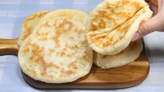 [No oven] Potato Cheese Flatbread - Potato Cheese Turkey Flatbread - Soft and spongy