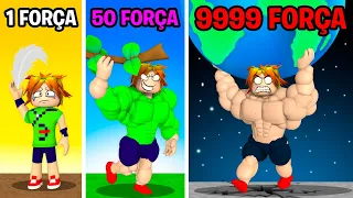 FIQUEI SUPER FORTE LEVANTANDO PESO NO ROBLOX!! (Big Lifting Simulator)