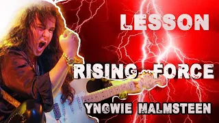 Rising force - solo lesson ( Yngwie Malmsteen )