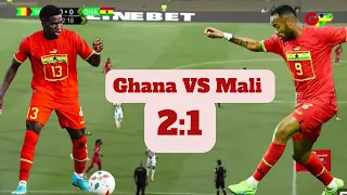 Ghana Vs Mali (2:1) - Goals and Highlights + Jordan Ayew and Ernest Nuamah Goals