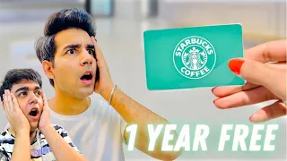 GETTING 1 YEAR FREE STARBUCKS from my Sister | Baby Queen | Rimorav Vlogs presents RI Vlogs