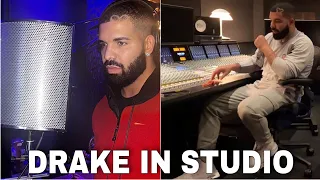 Drake In Studio Making Songs
