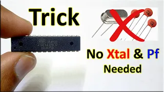 How To Run Atmega 328,168,88,8 without XTAL, How to Burn bootloader on Atmega without crystal, xtal
