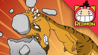 Machup of head butting dinosaurs | Exploring dinosaurs | dinosaur adventure | REDMON