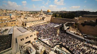 Birkat Kohanim / Priestly Blessings at the Kotel in Jerusalem, Sukkot 2021