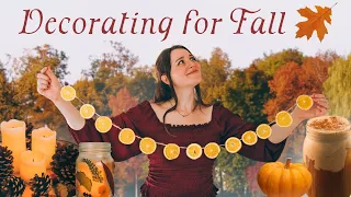 Decorating For Fall 🍁🕯️✨ Autumnal DIYs, Cozy Drinks, and Nature Walks 🍂 A Cozy Fall Vlog
