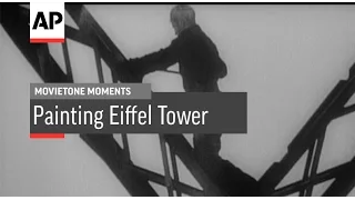 Painting the Eiffel Tower - 1946 | Movietone Moment | 31 Mar 17