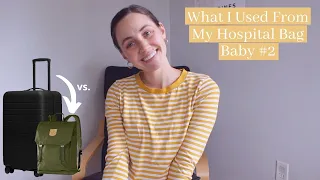 What I Used From My Hospital Bag | Baby #2