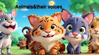 Animal Sounds and their Names | Best Cartoon For kids
